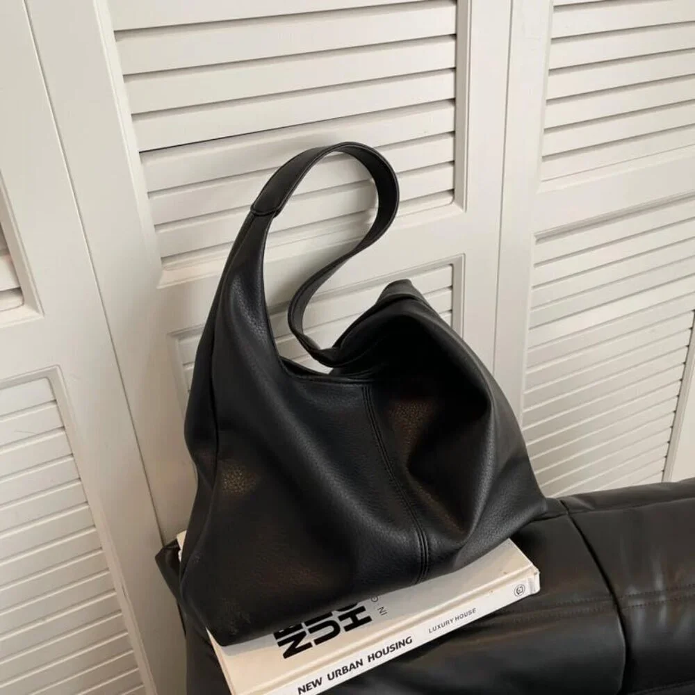 Hobo Bags for Women Soft PU Leather Casual Tote Shoulder Purse Everyday Use